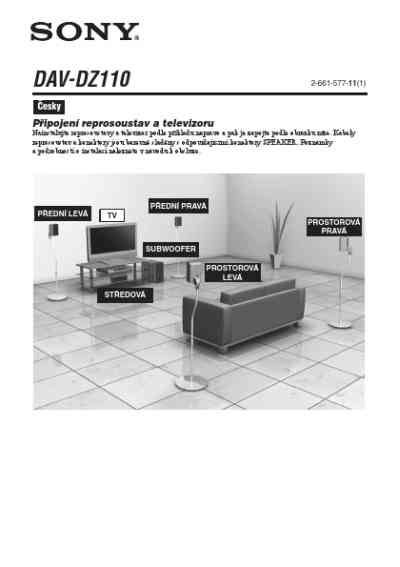 Home Theater Sony Dav-dz270 Manual